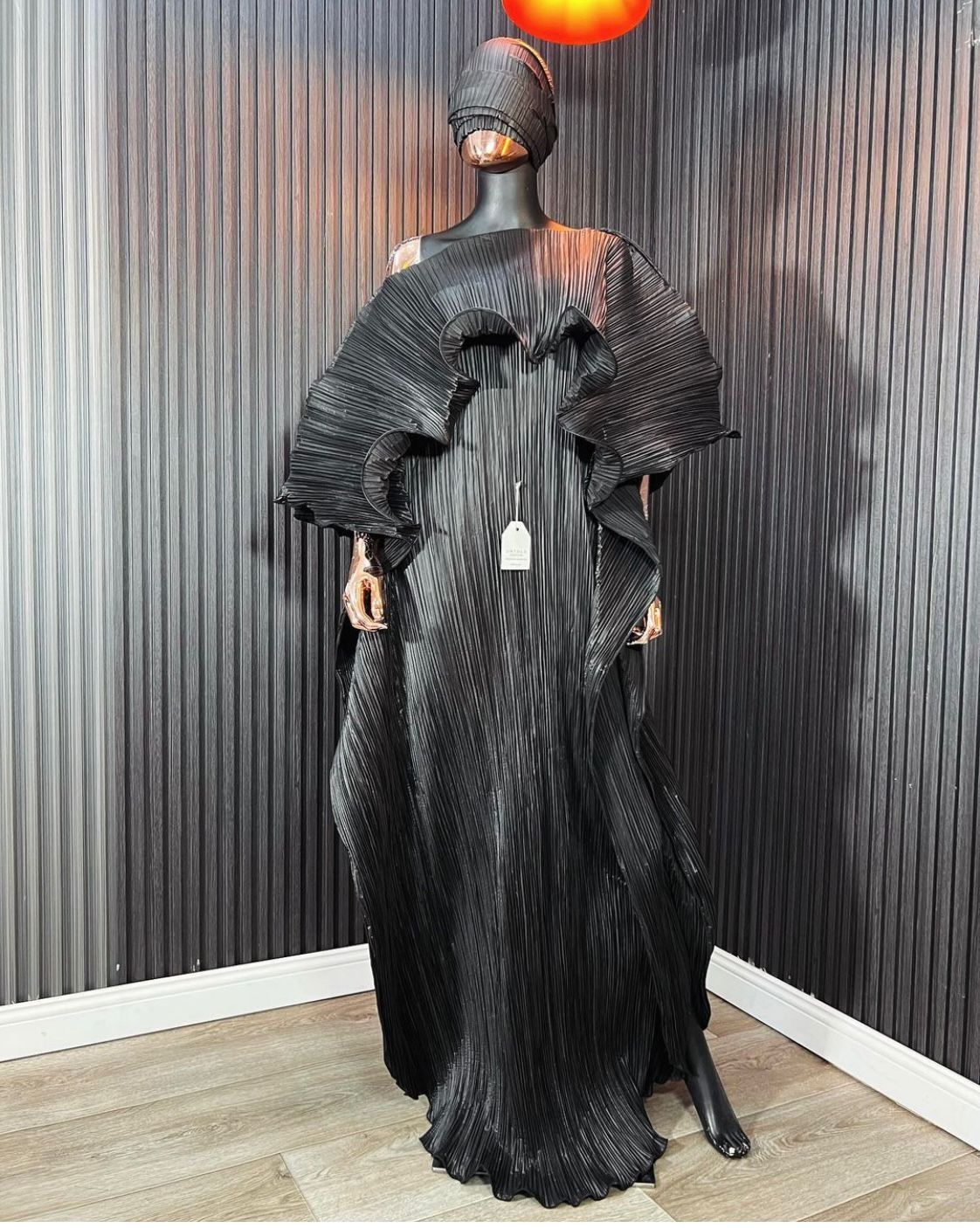 Amal Boubou Dress – Black  Flowing Traditional Outfit

