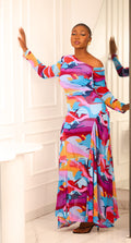 The Sunset Symphony Gown
