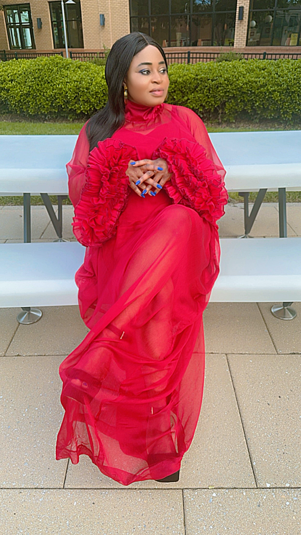 Red Rose Boubou dress