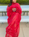 Red Rose Boubou dress