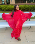 Red Rose Boubou dress
